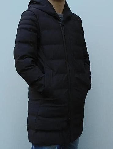 kosulja i pantalone: Muška zimska parka – crna - Duga silueta do sredine butina, ravnog — 6