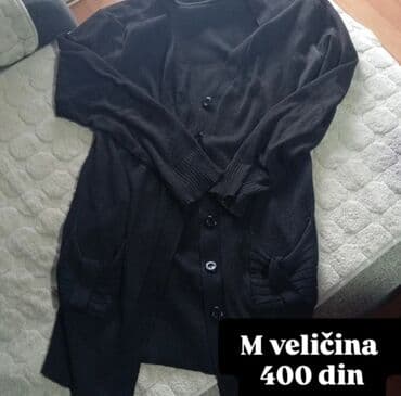 calvin klein dzemperi: Crni ženski kardigan na kopčanje (duži kroj). - Veličina: M - — 1