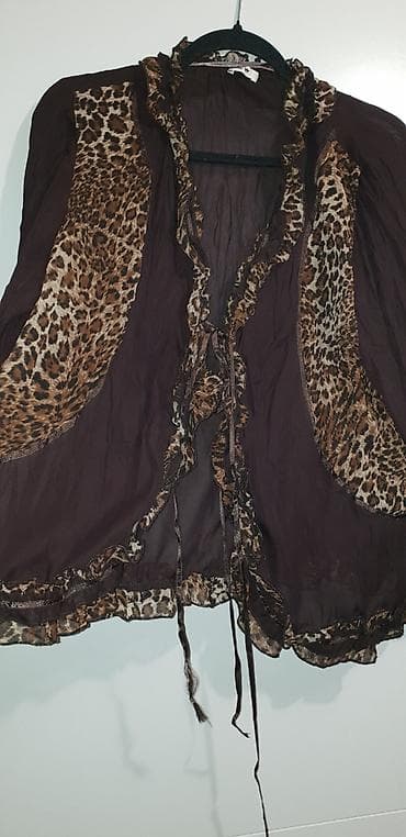 muske kosulje springfield: Ženska lagana kimono/bolero bluza sa animal print detaljima. Boja — 3