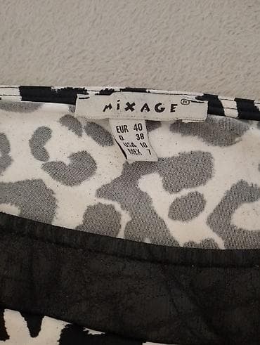 replay torbica bela: Haljina Mixage – animal print - Model: uska haljina sa 3/4 rukavima - — 3