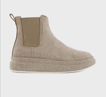 bež čizme od brušene kože: Ankle boots, 38 — 2