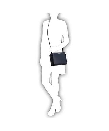 replay torbe srbija: Emporio Armani Saffiano ženska crossbody torba – crna - Materijal — 4