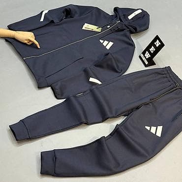 Komplet, Adidas, bоја - Crna, Pamuk