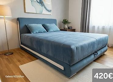 kolevka za bebe dexy co: Luksuzni tapacirani bračni krevet sa visokim uzglavljem - Dizajn — 9