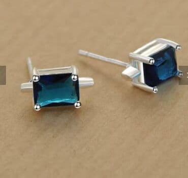 Women's Clothing: Screwback earrings, Material: Silver — 1