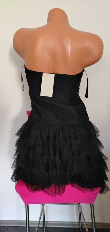 haljine secene ispod grudi: XS (EU 34), color - Black, Cocktail, Without sleeves — 2