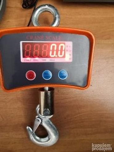 sef za ključeve: Digitalna kranska vaga (Crane Scale) sa kukom - LED ekran sa crvenim — 7