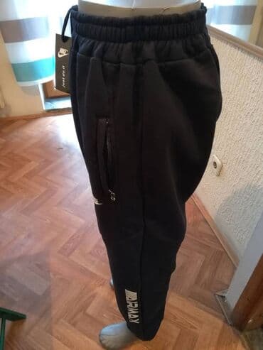 Trenerke: Nova muska pamucna trenerka donji deo Nike Crna Veliki broj 4XL — 6