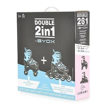 Roller skates: BYOX Roleri Double 2u1 30–33 – Turquoise (Šifra: CAN8149-70) Dva — 10