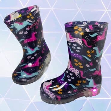 cizme sa crvenim djonom: Odlican model svetlecih gumenih cizmica koje svetle na pritisak — 1