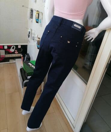 push up pantalone: L (EU 40), Visok struk, Ravne nogavice — 2