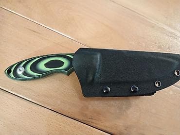 ski odela za decu: Fiksni nož - Oštrica: široka drop-point forma sa sekundarnim usekom — 2