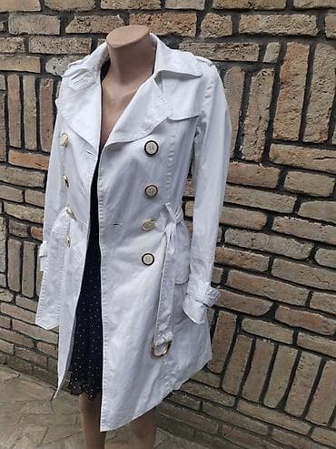 spitfire jakne: Zara Basic ženski mantil - Model: klasični trench, dvoredno kopčanje — 6