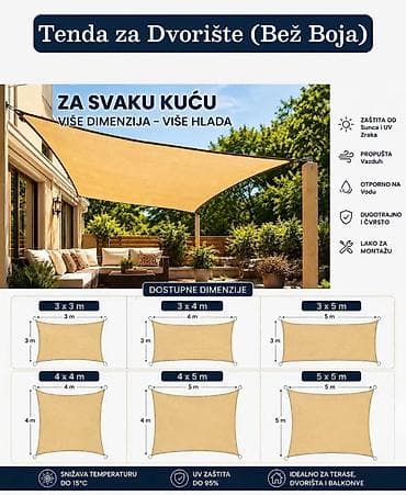 polovni paviljoni za dvoriste: Karakteristike: • Oblik: pravougaona (dostupne i druge varijante) • — 8