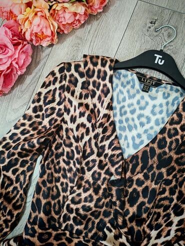 leopard kais: M (EU 38), Saten, Leopard, krokodil, zebra, bоја - Braon — 3
