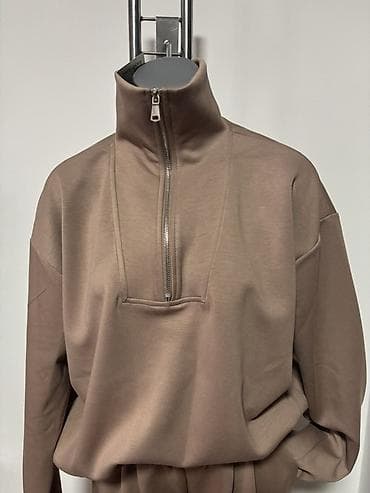 Men's Clothing: Komplet trenerke – gornji deo sa polu-rajsferšlusom i široke pantalone — 4