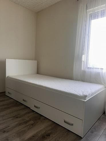 forma ideale komoda sa fiokama: Jednokrevetni krevet sa fiokama + dušek - Moderan, minimalistički — 2