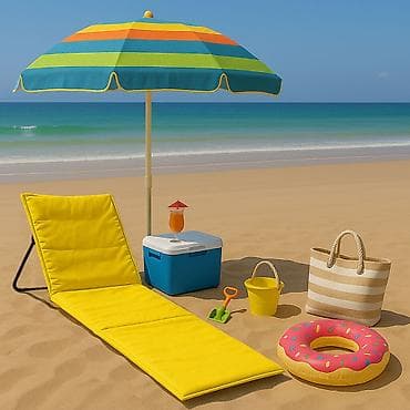 Ležaljka sklopiva za plažu 150x52 cm – žuta - Šifra proizvoda