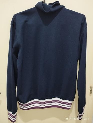 Gornji deo: Sportska jakna/trenerka na rajsferšlus, tamnoplava. ženska vl L - — 2