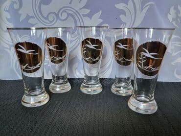 kristalne čaše prodaja: Case za pivo itd.kristalno staklo 1960g+. Case komada 5 u — 5