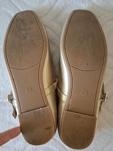 timberland muske cipele akcija: Zlatne baletanke sa kaišićem preko rista - Model: baletanke sa — 7