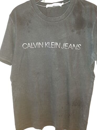 make up: Short sleeves T-shirt, XL (EU 54), Calvin Klein, color - Black — 2