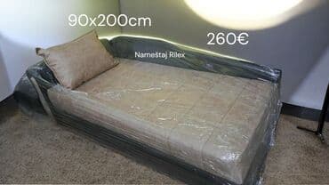 Ležaj sa naslonom – 90x200 cm - Dimenzije ležajne površine: 90 x 200 — 2