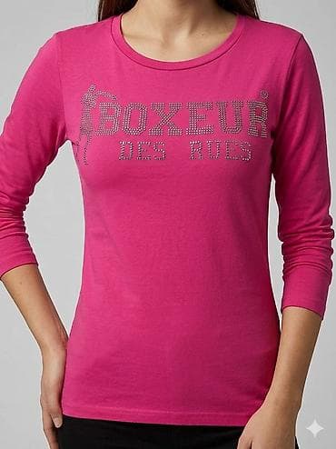 bodi s: Ženska majica dugih rukava – Boxeur Des Rues - Boja: intenzivno pink — 1