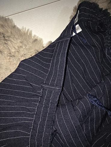 farmerke sa lastisem: Pantalone CHARMANT – teget sa sitnim belim prugama,cigaret. - Kroj — 2