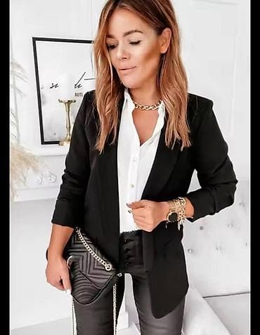 odeca za ples: 💫Ženski sako – elegantan, lagan i bez kopčanja - Kroj: duži, blago — 2