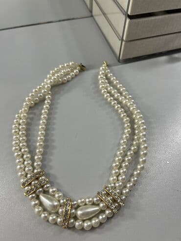 set cetkica: Set: Necklace, Material: Pearl — 1