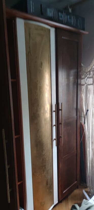 plastične police za ormar: Veliki višedelni garderober od drveta - Materijal: masiv/drvo sa — 3