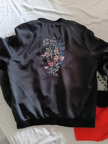 nike za decake: ONLY ženska bomber jakna – veličina M - Boja: crna, sa sjajnim — 3