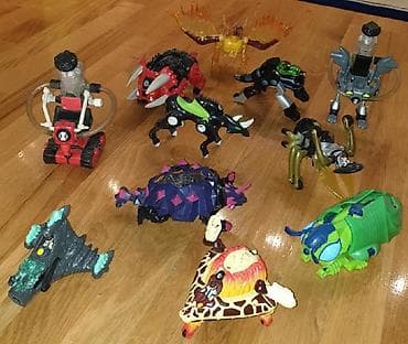 drvena gimnastika za bebe: Ben 10 Bandai- svemirski broj, masina, svemirski brod za figure - — 5