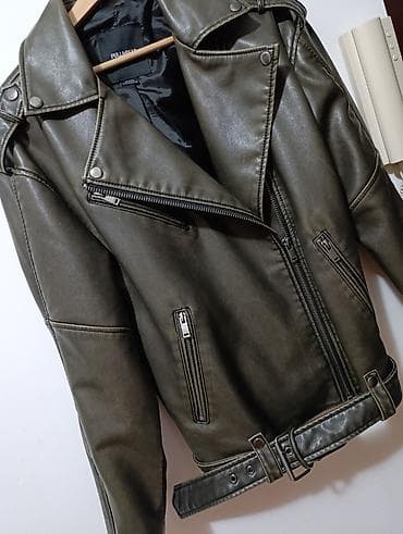 PULL&BEAR ženska bajkerska jakna od veštačke kože - Model