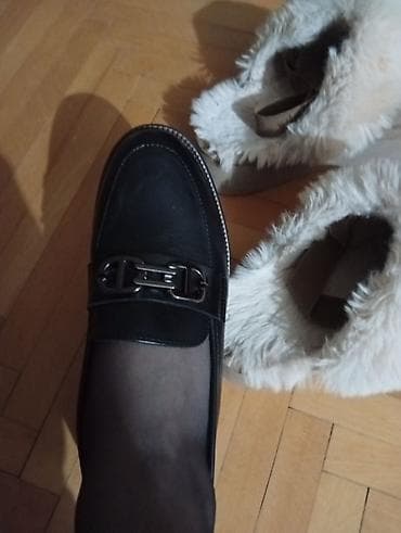 belmondo cipele: Ženske kožne mokasine – crne - Klasičan model mokasina sa elegantnom — 3