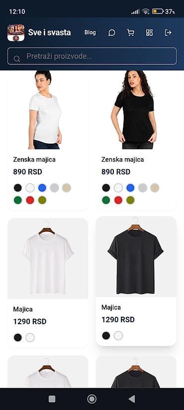 zenske markirane jakne: Pamučne majice – muške i ženske modeli - Tipovi: klasične kratke — 6