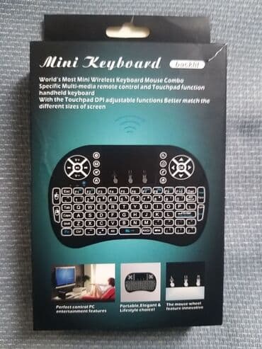 zvucnik sa sd karticom: Mini Keyboard bežična tastatura i mis sa pozadinskim osvetljenjem nova — 4