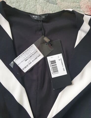 leprsave duge haljine: Guess S (EU 36), color - Black, Cocktail, Long sleeves — 5