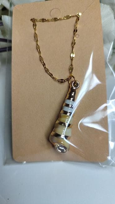 kosulje sa elastinom: Ogrlica sa privjeskom u obliku morske školjke - Privjesak: spiralni — 6