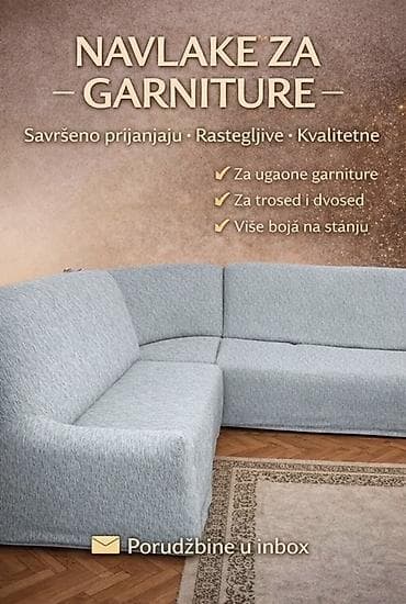 prekrivaci za kauc: **Navlake za garniture** Prekrivači Za Ugaonu Garnituru Bez Karnera — 4