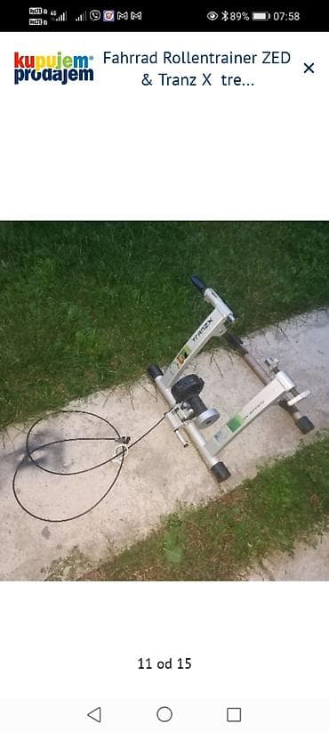 sat na navijanje: ZED Fahrrad Rollentrainer + TranzX trenažer za bicikl - Trenažer za — 7