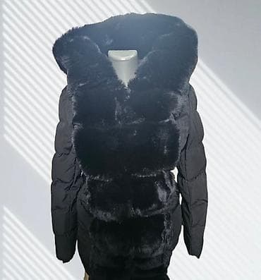 aura trepavice 1: Pretopla zimska jakna sa veštačkim krznom, i u crnoj boji. Ženska — 2