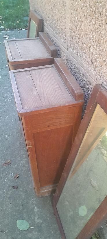 komode za tv ikea: Drvene noćne komode – set od 2 komada + 2 ogledala u drvenim ramovima — 3