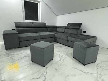 natuzzi garniture: *Dimenzija 295x240 *Univerzalan ugao *Val opruge *2 skrivena taburea — 1