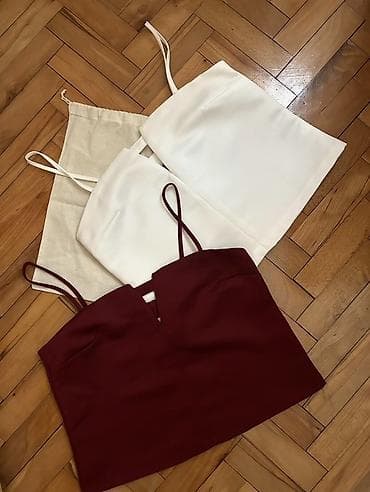 Ženski crop topovi sa tankim bretelama - Model: minimalistički crop na lalafo.rs Ženski crop topovi sa tankim bretelama - Model: minimalistički crop