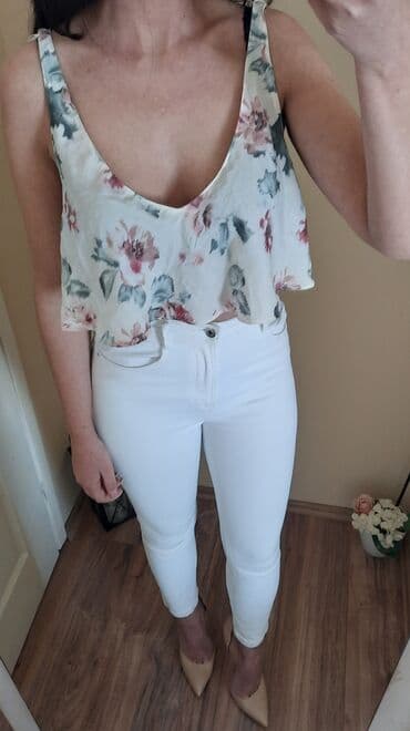Bluze: Zara leprsava crop bluzica Leprsava letnja, super se kombinuje — 1