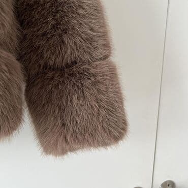 Winter jackets: M, With lining, Faux fur, color - Brown — 3