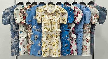 cortefiel haljine srbija: Ženska kratka haljina sa cvetnim printom - Model: košulja-haljina — 4