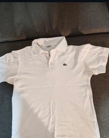 Trenerke: Majica na kratke rukave, M, XL, Lacoste, bоја - Bela, Pamuk — 1